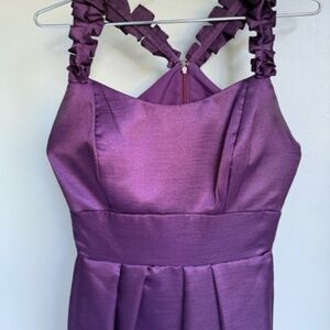 Plum bridal party formal dress
